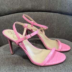 Sam Edelman Barbie Pink Strappy Heel sandals size 7